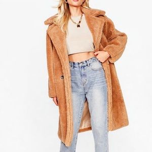 Nasty Gal Sherpa Trench Coat